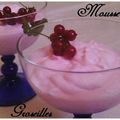 Mousse de groseilles