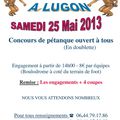 Concours de pétanque le 25 mai à Lugon