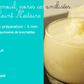 Velouté de fenouil, poire caramélisées et Saint Nectaire