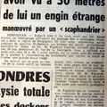 15/10/1954 : Perpignan Saint-Assiscle - Atterrissage + humanoïde