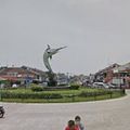 Rond-point à Bekasi (Ile de Java)
