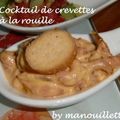 Cocktail de crevettes à la rouille