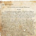 PREMIERE PAGE D'UNE LETTRE DATEE DU  10 DECEMBRE 1792 DU DERNIER PRIEUR DE L'ABBAYE D'AULPS