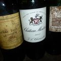 Saint Estèphe : Montrose 2001 et Cos d'Estournel 2001, Barsac : Cru Barréjats 2001