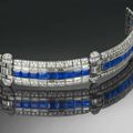  A sapphire and diamond bracelet, by Tiffany & Co, circa 1950