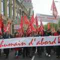 MANIFESTATION du 1er MAI à QUIMPER BEAUCOUP de