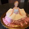 Gâteau 3 D d'anniversaire "Barbie danseuse"