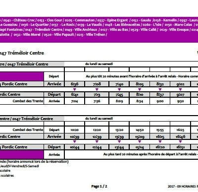 Agglo - Grille horaire : 2 horaires supplémentaires