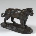 Antoine Louis Barye (1795-1875) Jaguar debout n° 1 