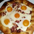 Tarte aux oeufs et aux oignons