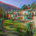 Saint Guilhem le Désert en anaglyphe