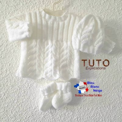 Fiche tricot bébé, modèle patrons à tricoter, layette tricot bb, tuto, explications en pdf