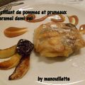 Croustillants de pommes et pruneaux au caramel demi sel