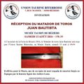 Feria de Béziers - Juan Bautista au musée taurin avec l'UTB