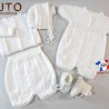 PATRON tricot bb FACILE et PREMA modele layette bébé et patron a tricoter Explications tuto brassière, bonnet, chaussons et Reborn
