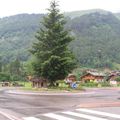 Rond-point à Montriond