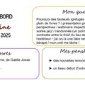 Carnet de bord du 01 au 07 octobre 2025