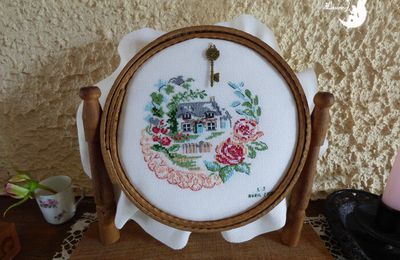 ♥ Broderie de l'An neuf 2019 ; Cottage de Véronique Enginger (fin) ♥