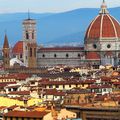 Florence, Piazza Michel Angello, La cathédrale Santa Maria Del Fiore, le Dôme, le Campanile, le jardin de Boboli,le Palais Pitti