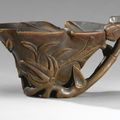 A Carved Rhinoceros Horn Libation Cup, Qing Dynasty, 17th-18th Century