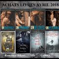 Achats livres ! Avril 2018