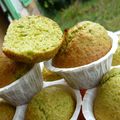 Muffins aux pistaches et à la pâte d'amande