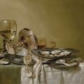 Willem Claesz. Heda, A banquet piece with an overturned tazza and oysters