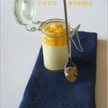 Panna cotta coco et ses dés de mangue