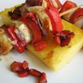 BROCHETTES DE POULET AU MAGRET