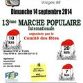 Marche Populaire FFSP Vosges - Dimanche 14 septembre 2014