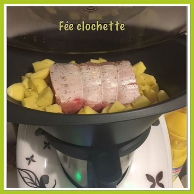 Filet de porc vapeur et ses pommes de terre (thermomix)