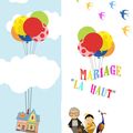 LA HAUT "UP" pour un theme de mariage