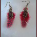 Boucles d'oreilles "Sur une branche"