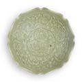 A 'Yaozhou' celadon foliate-shaped dish, Yuan-Early Ming dynasty