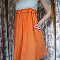 robe aux petits pois orange!!!!!