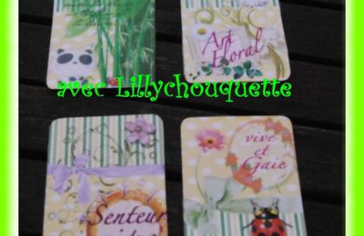 ATC fleurs reçu de lillychouquette