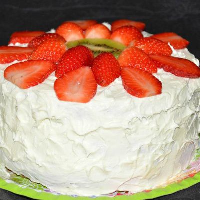 Gâteau Fraises/Kiwi