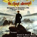 "Mystère et fascination du chant Allemand", dimanche 2 décembre 2012 à 17h, Eglise Sainte Marie Madeleine de Pibrac