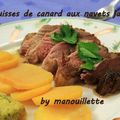 Filet de canard aux navets jaunes