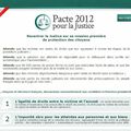 Pacte 2012 pour la justice