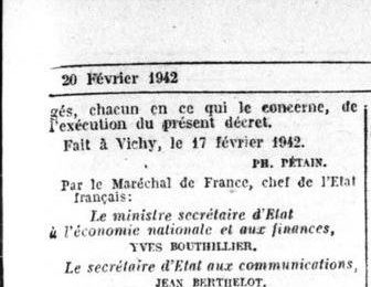 L Assemblée Nationale a produit un faux document sur l Heure d'ete de Petain de fevier 1942 