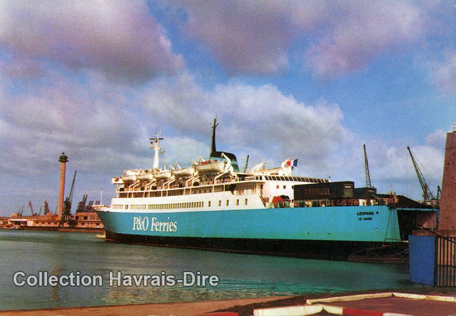 Le Havre – P&O – port - Caillard – car ferries Dragon –Léopard– Johannes Couvert -môle central