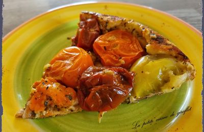 Tatin de tomates poulet et velours balsamique 