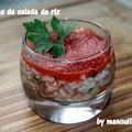 Verrine de salade de riz