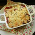 crumble fraise rhubarbe