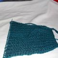 Comment tricoter une bande de jerjey au milieu d'un tricot en ½ côtes anglaises.