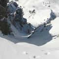 29/03/08 Ski de rando : Pointe de Chalune : couloir du Thermos 5.2 E4 50° max
