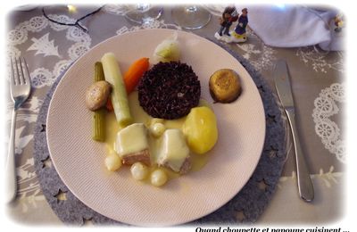 BLANQUETTE DE VEAU A L'ANCIENNE AU RIZ SAUVAGE