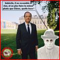 LE FANTOME ETAIT AUSSI DANS LES JARDINS DE L'ELYSEE POUR LA PHOTO OFFICIELLE...