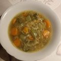 Soupe vermicelle et crevettes